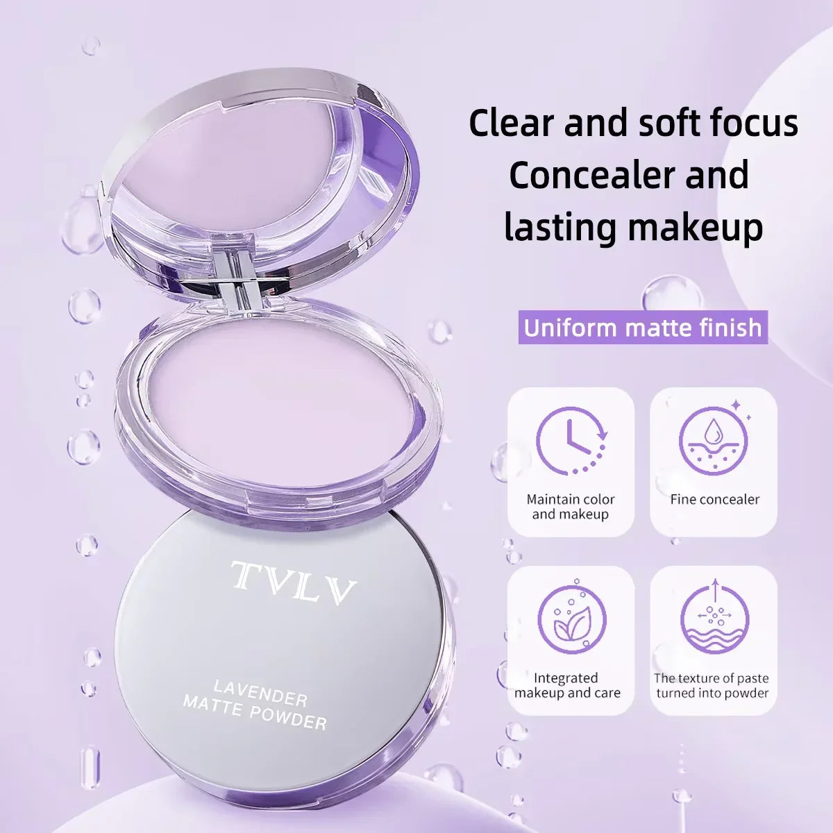 Flawless Lavender Matte Powder – All-Day Oil Control & Smooth Finish - STAR CARE