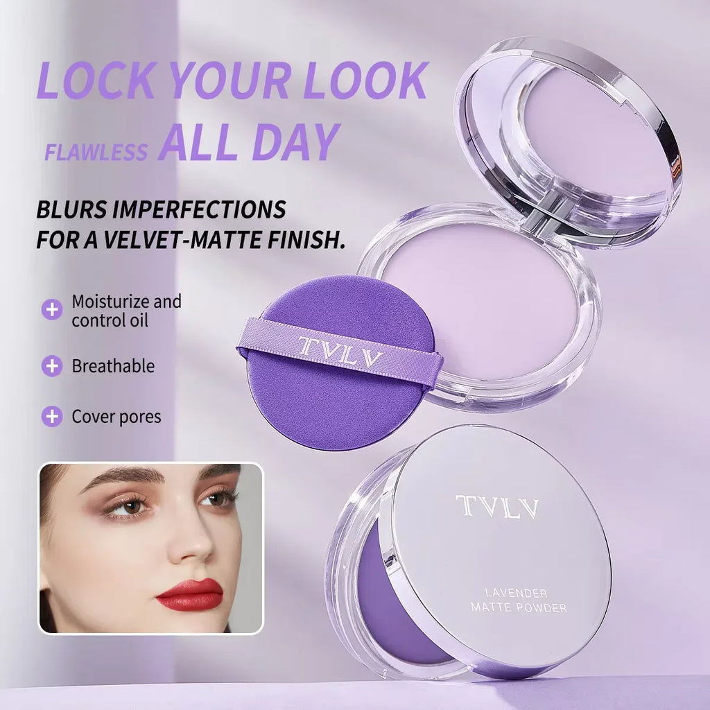 Flawless Lavender Matte Powder – All-Day Oil Control & Smooth Finish - STAR CARE